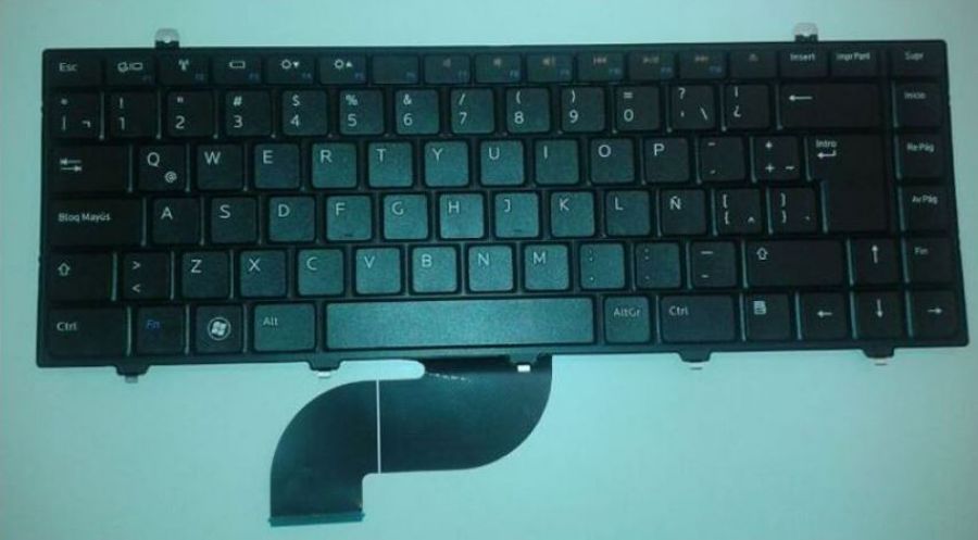 TECLADO NOTEBOOK DELL STUDIO 14 14Z 1470 1570 ESPAÑOL NEGRO V100846AK1 AEUM2L00010 #TEDE001