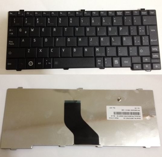 TECLADO NOTEBOOK TOSHIBA NB505 9Z.N3D82.001 PK1308OA00 INGLES NEGRO #TETO012