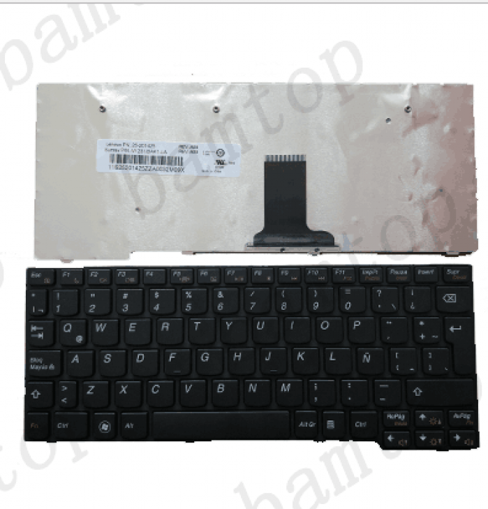 TECLADO NETBOOK LENOVO S10-3 S10-3S ESPAÑOL NEGRO 25010056   #TELE010